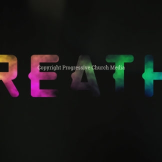 Breathe Video - the simple word "Breathe" against a dark background