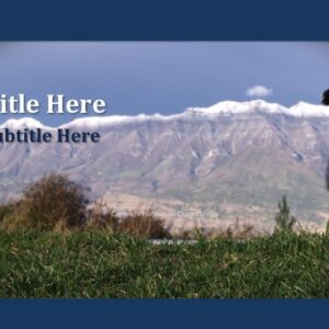 1 Corinthians 9:24-27 PowerPoint - slide features a black male running against a backdrop of mountains
