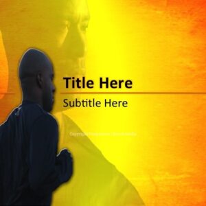 1 Corinthians 9:24-27 PowerPoint - slide features a black male running a race