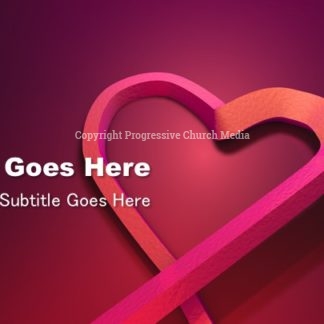 World AIDS Day Remembrance PowerPoint - slide with text placeholders; background features red ribbon in the shape of a heart