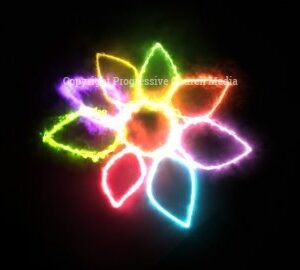 Spring Sparkle Graphics - a sparkling flower set against a black background