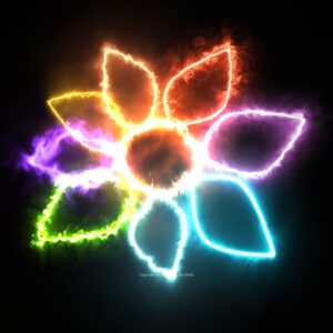 Spring Sparkle Video - sparkling lights form a colorful flower