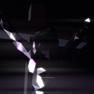 Good Friday Sermon Graphics - a stylized Christ on the cross set against a black background