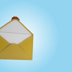 Easter Invitation Graphics - an open envelope reveals an invitation to Easter Sunday worship