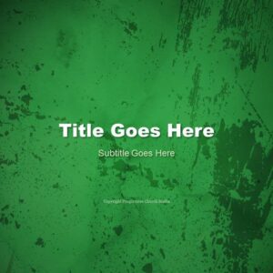 Palm Sunday Worship Media PowerPoint - slide with text placeholders against a dark green palm frond background