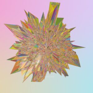 Geometry Video - an abstract geometric shape with a rainbow of colors