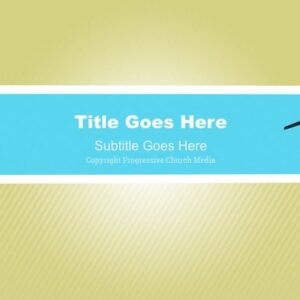 Hummingbirds PowerPoint - slide with text placeholders - two hummingbirds hover near a blank blue banner