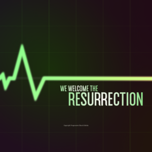 Resurrection Heart Beat Video - medical display showing a heart beat - a sign of life and resurrection