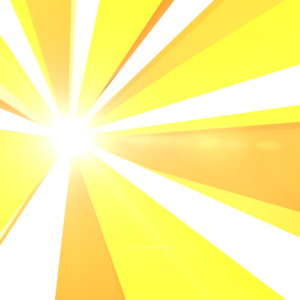 Ascension Church Welcome Graphics - bright rays of light in yellows and oranges