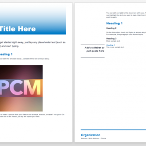 Church Bulletin Template Pack