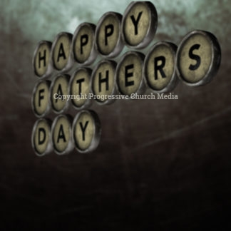 Fathers Day Greeting Graphics - the words "Happy Father's Day" spelled out with old typewriter keys