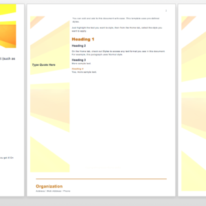 Ascension Church Welcome Bulletin Template - document template with text and image placeholders