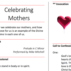 Thanks Bulletin Template - document template with placeholders for text and images