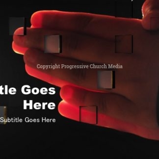 Thanksgiving Church PowerPoint - slide features two hands in a prayer of thanksfulness