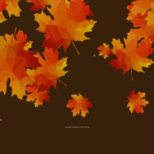Motion Background Leaves Video - Stylized fall leaves fall from the sky in this motion background video loop
