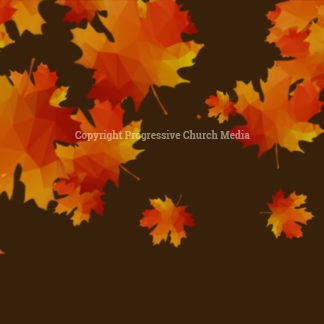 Motion Background Leaves Video - Stylized fall leaves fall from the sky in this motion background video loop