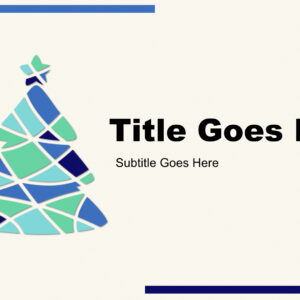 O Tannenbaum Blue PowerPoint