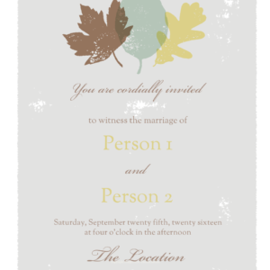 Welcome To Church Fall Flyer - template features fall leaves in neutral color tones
