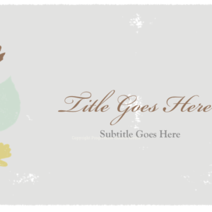 Welcome To Church Fall PowerPoint - slide features fall leaves and neutral color tones