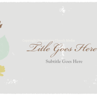 Welcome To Church Fall PowerPoint - slide features fall leaves and neutral color tones