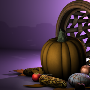 Thanksgiving Cornucopia Graphics - image of a Thanksgiving cornucopia
