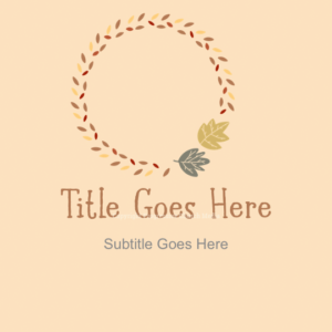 Fall Colonial Wreath PowerPoint - slide features a colonial-inspired wreath of fall leaves