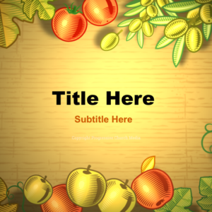 Thanksgiving Greeting Retro PowerPoint - slide features Thanksgiving greeting with a vintage, retro look