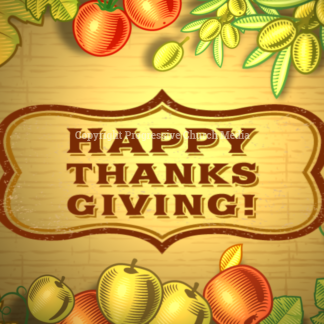 Thanksgiving Greeting Retro Video - Thanksgiving greeting with a vintage, retro look