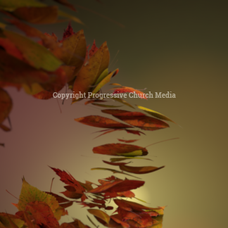Give Thanks Graphics - image of a spiral of fall leaves