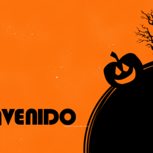 Church Halloween Silhouette Video - Halloween scene in oranges and black