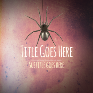 Halloween Spider PowerPoint - slide features a spider dangling from the web