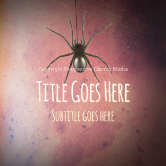 Halloween Spider PowerPoint - slide features a spider dangling from the web