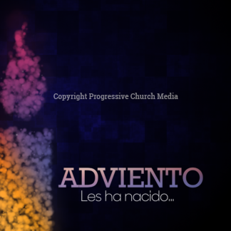 Advent Worship Background Video. Featuring a candle formed by particles.