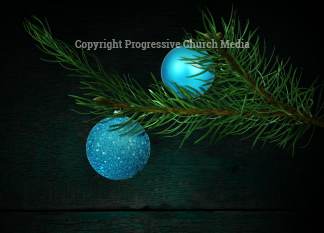 Country Christmas Graphics - Christmas ornaments hang against a backdrop of distressed old barn wood