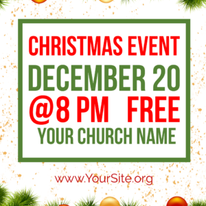 Christmas Flyer 6 - poster template to promote your Christmas event