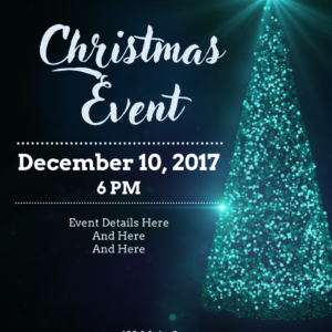 Glowing Christmas Tree Flyer