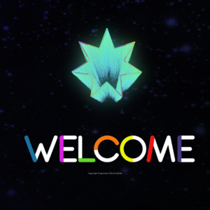 Star of Bethlehem Video - the word "Welcome" with a stylized star