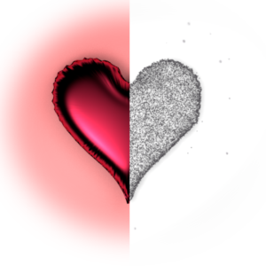 Ash Wednesday Valentines Day Graphics - heart comprised have in red and have from ashes