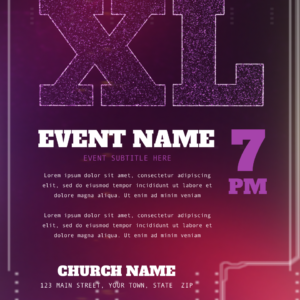 XL (40 Days of Lent) Flyer