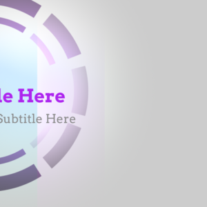 Lenten Church Welcome PowerPoint - slide with placeholders for text with purple circles in the background