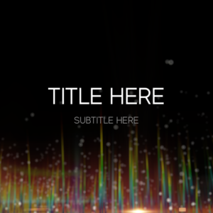 Ascension Sunday Sermon PowerPoint - slide with text placeholders set against streaks of color rising upward