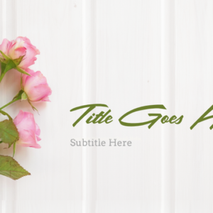 Mothers Day Welcome To Church PowerPoint