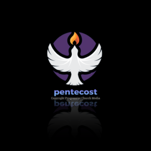 Pentecost Sermon Video - a white dove and flame symbolize Pentecost