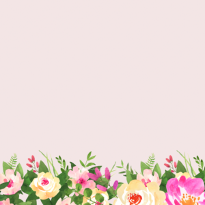 Floral Church Welcome Graphics - flowers painted with watercolor