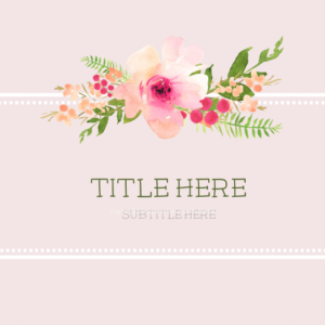 Floral Church Welcome PowerPoint - slide with text placeholders; background features flowers painted with watercolor