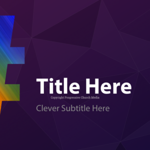 Opt Out PowerPoint - slide with text placeholders; background features large rainbow-colored # against a purple background