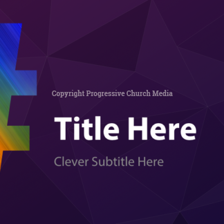 Opt Out PowerPoint - slide with text placeholders; background features large rainbow-colored # against a purple background