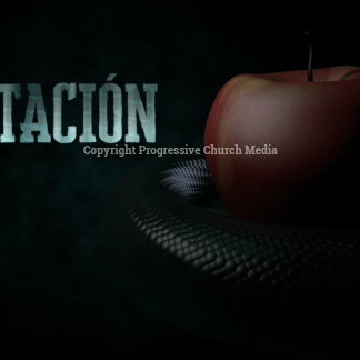 Temptation Video - a snake slithers around an apple with the word "Tentacion"