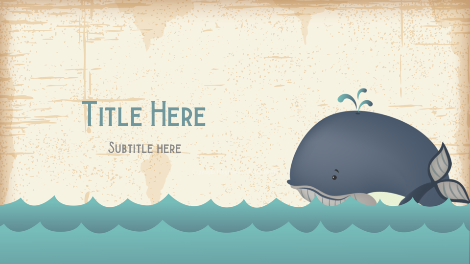 Reluctant Witness PowerPoint - slide with text placeholders; background features a cartoon whale swimming in the ocean