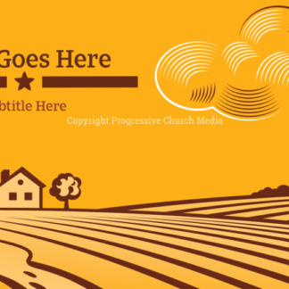 Fall Field PowerPoint. This golden fall farm field welcomes everyone